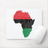 パンアフリカ国旗の黒い歴史月間アートデザイン マウスパッド (マウス)