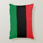 パンアフリカ国旗&ユニアのシンボル/スポーツファン アクセントクッション (正面(垂直))