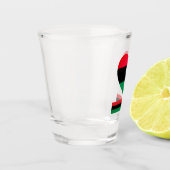 パンアフリカ国旗&ユニアシンボルトリ/スポーツファン ショットグラス (左)