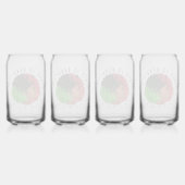 パンアフリカ黒人女性赤グリーンプライドアフロ ガラス缶 (裏面)