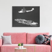 パンアメリカン中国飛んでいる切り キャンバスプリント (インサイチュ (リビング))