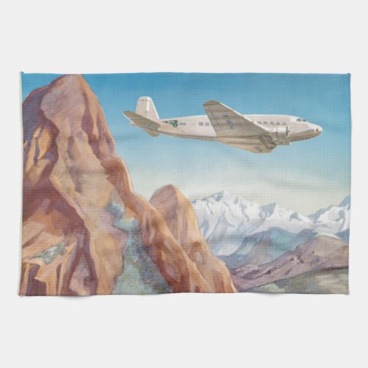 パンアメリカン旅行を介してインカのヴィンテージペルー キッチンタオル (横)