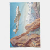 パンアメリカン旅行を介してインカのヴィンテージペルー キッチンタオル (縦)