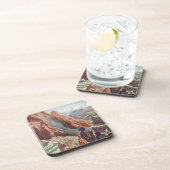 パンアメリカン旅行を介してインカのヴィンテージペルー コースター (右側)