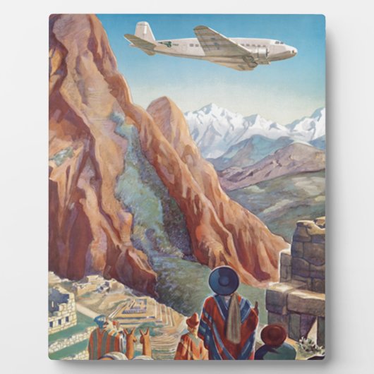 パンアメリカン旅行を介してインカのヴィンテージペルー フォトプラーク (正面)