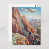 パンアメリカン旅行を介してインカのヴィンテージペルー ポストカード (正面/裏面)