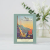 パンアメリカン・クリッパー飛んでいる・オーバー中国 ポストカード (スタンド正面)