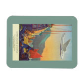 パンアメリカン・クリッパー飛んでいる・オーバー中国 マグネット (横)