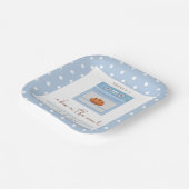 パンインザオーブルーズブルー男の赤ちゃんベビーシャワー ペーパープレート (傾斜あり)