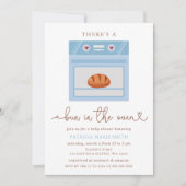 パンインザオーブルーズブルー男の赤ちゃんベビーシャワー 招待状 (正面)