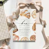 パンインザオーブンキッチンテーマベーキングベビーシャワー 招待状