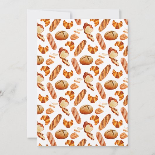 パンインザオーブンベビーシャワー招待状 招待状 (裏面)