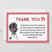 パンインザオーブンベビー- Qバーベキュー サンキューカード (正面)