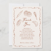 パンインザオーブンベーカリーベビーシャワー サンキューカード (正面)