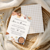 パンインザオーブンミニマルベーカリーベビーシャワー 招待状