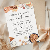 パンインザオーブンミニマルベーカリーベビーシャワー 招待状