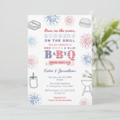 パンインザオーブンメモリアルデーウィークエンドベビーシャワー 招待状 (スタンド正面)