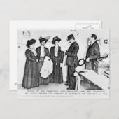 パンカルスト夫人の逮捕 ポストカード (正面/裏面)
