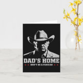 パンカンのトランプカウボーイパパ父の日4 カード (黄色い花)