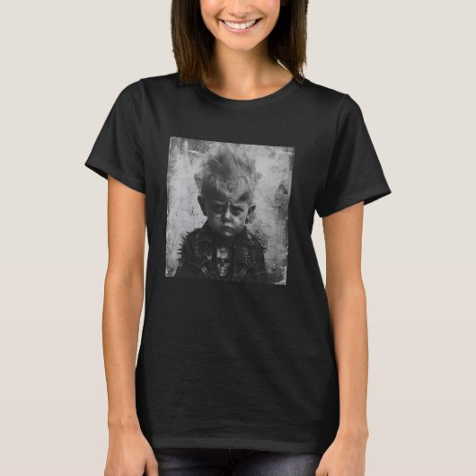 パンカーとして子どもたち、反抗児 Tシャツ (正面)