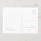 パンガー・バン学者と猫アイルランドの古い詩CC1018 ポストカード (裏面)