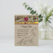 パンガー・バン学者と猫アイルランドの古い詩CC1018 ポストカード (スタンド正面)