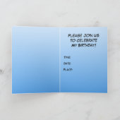 パンキーガールアニメバースデーパーティー招待 招待状 (内部)