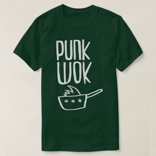 パンクおもしろいロックプンクウォック Tシャツ (デザイン正面)