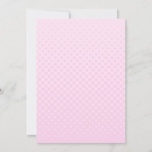 パンクかわいらし漫画10代のガール14th誕生日 招待状 (裏面)