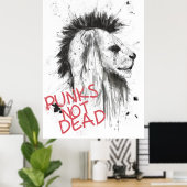 パンクが死なない ポスター (ホームオフィス)