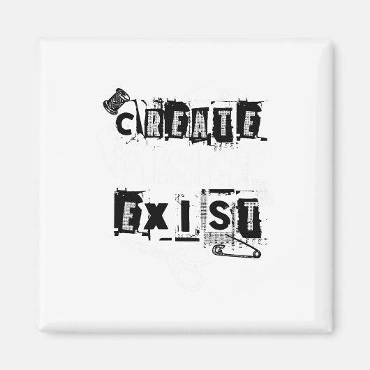 パンクのクレード作成 マグネット (正面)