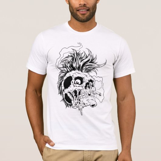 パンクのスカル Tシャツ (正面)