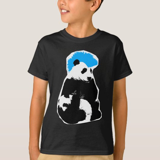 パンクのパンダ Tシャツ (正面)
