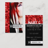 パンクの代わりとなるヘアーサロンのスタイリストの美容師 名刺 (正面/裏面)