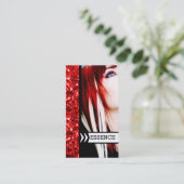 パンクの代わりとなるヘアーサロンのスタイリストの美容師 名刺 (スタンド正面)