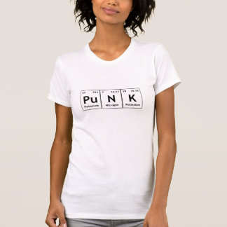 パンクの周期表の要素の単語化学記号 Tシャツ