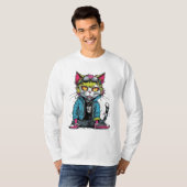 パンクの悪猫 Tシャツ (正面フル)