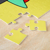 パンクの格好をしたティラノサウルスレックス。 ジグソーパズル (側面)