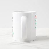 パンクの格好をしたティラノサウルスレックス。 ジャンボコーヒーマグカップ (裏面)