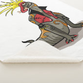 パンクの格好をしたハドロザウルス恐竜。 シェルパブランケット (3/4)