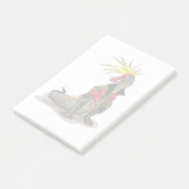 パンクの格好をしたハドロザウルス恐竜。 ポストイット (アングル)