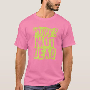 パンクの死なないパンクロックハードコアピンク Tシャツ