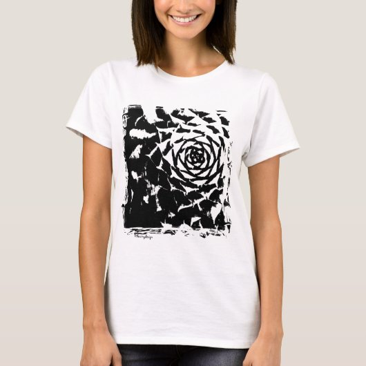 パンクの雌鶏およびひよこ Tシャツ (正面)