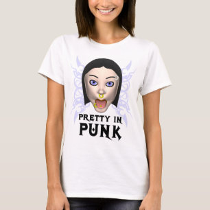 パンクのTシャツでかわいらしい Tシャツ