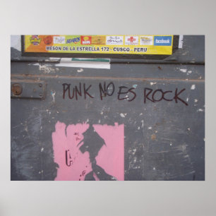 パンクはロックではない – Graffiti ポスター