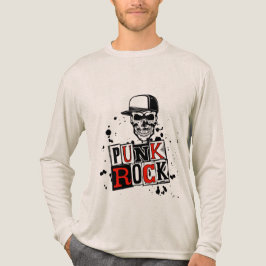 パンクは死んでない:無骨なドクロ トライブレンドTシャツ