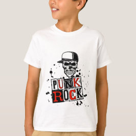 パンクは死んでない:無骨なドクロ Tシャツ