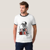 パンクは死んでない:無骨なドクロ Tシャツ (正面フル)