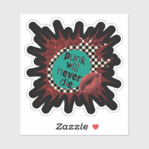 パンクは決してステッカーを独身の死なない シール