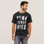 パンクは決して死なない ミュージッククオート Tシャツ (正面フル)